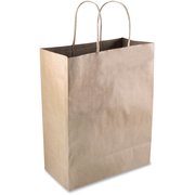 Cosco Paper Shopping Bag, 13"x10", 50/BX, Brown PK COS091565